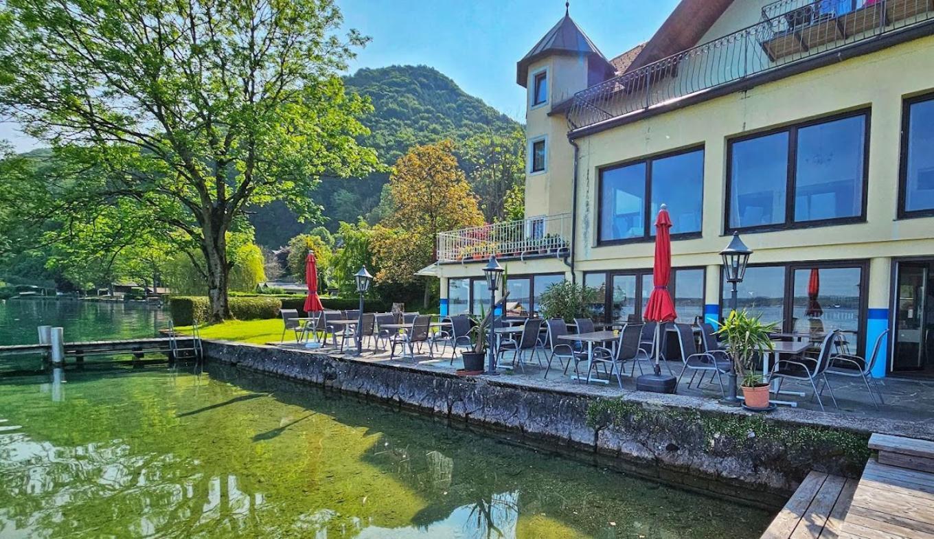 Gasthof Mit Seeterasse & Appartements Zur Landeroith Weyregg am Attersee Dış mekan fotoğraf